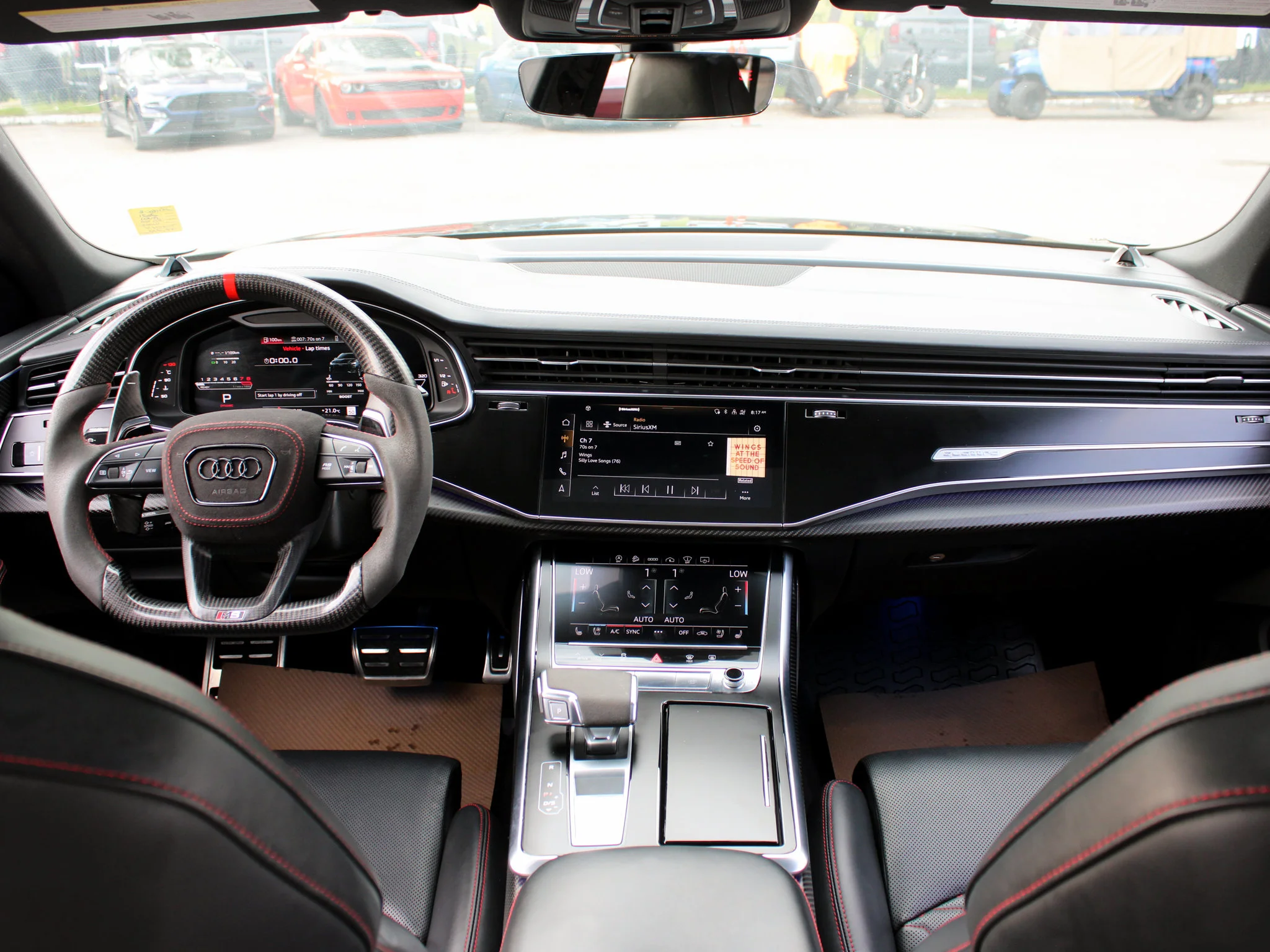 Certified Used 2021 Black Audi 4.0T*591 HP V8 | Valcona Heated/Vented Leather | Full PPF | Apple CarPlay | Head-Up Display image 4