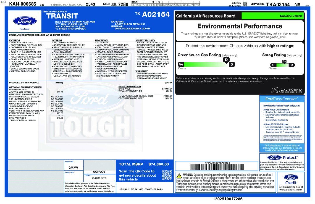 2026 Ford Transit Passenger Van XL