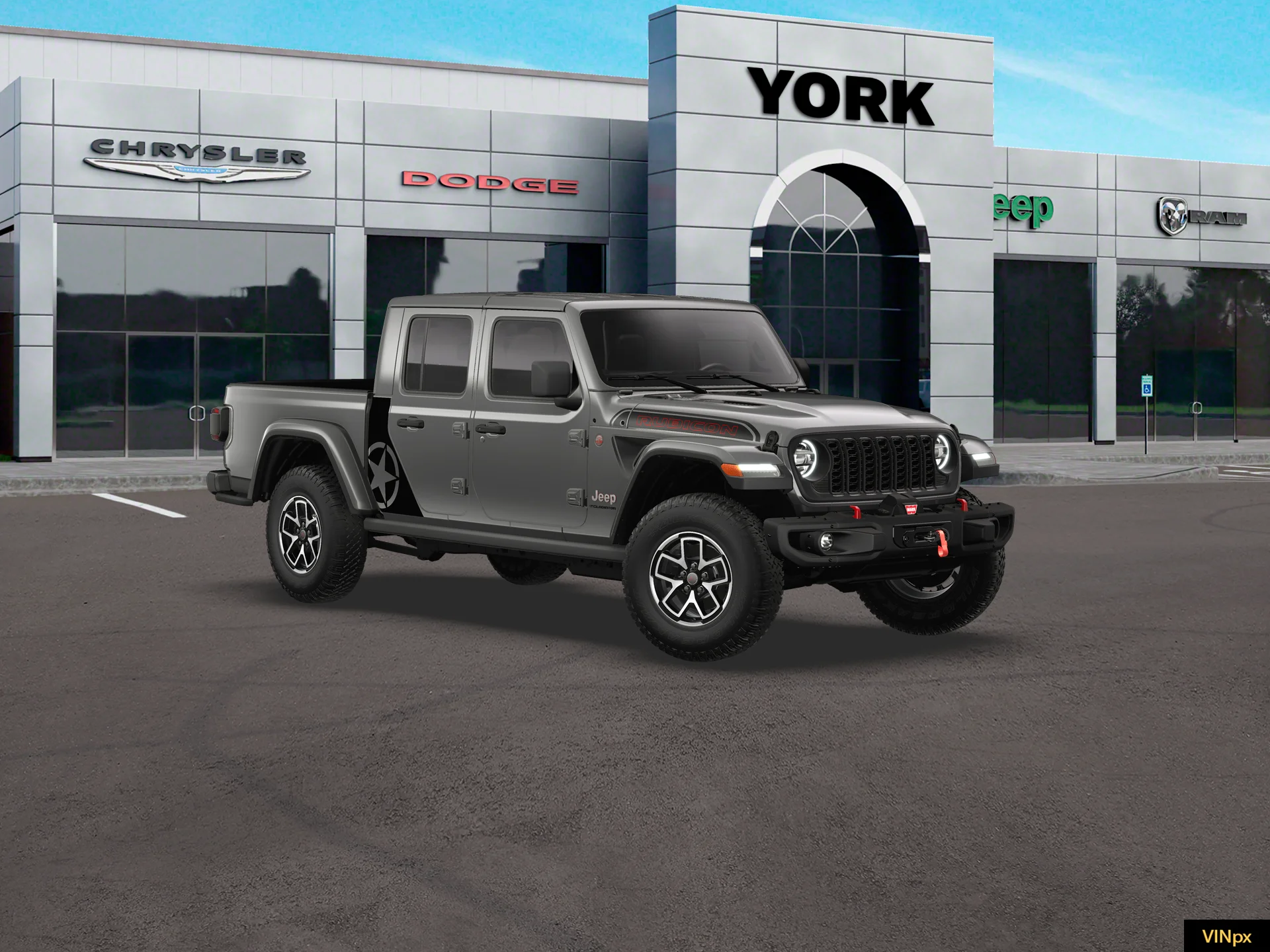 New 2026 Granite Crystal Metallic Clear-Coat Exterior Paint Jeep Rubicon X image 11