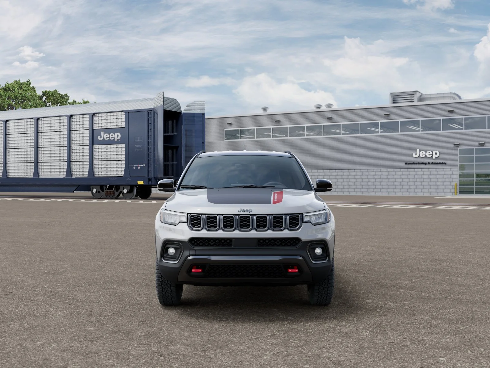New 2026 Silver Zynith Metallic Clear-Coat Exterior Paint Jeep Trailhawk image 7