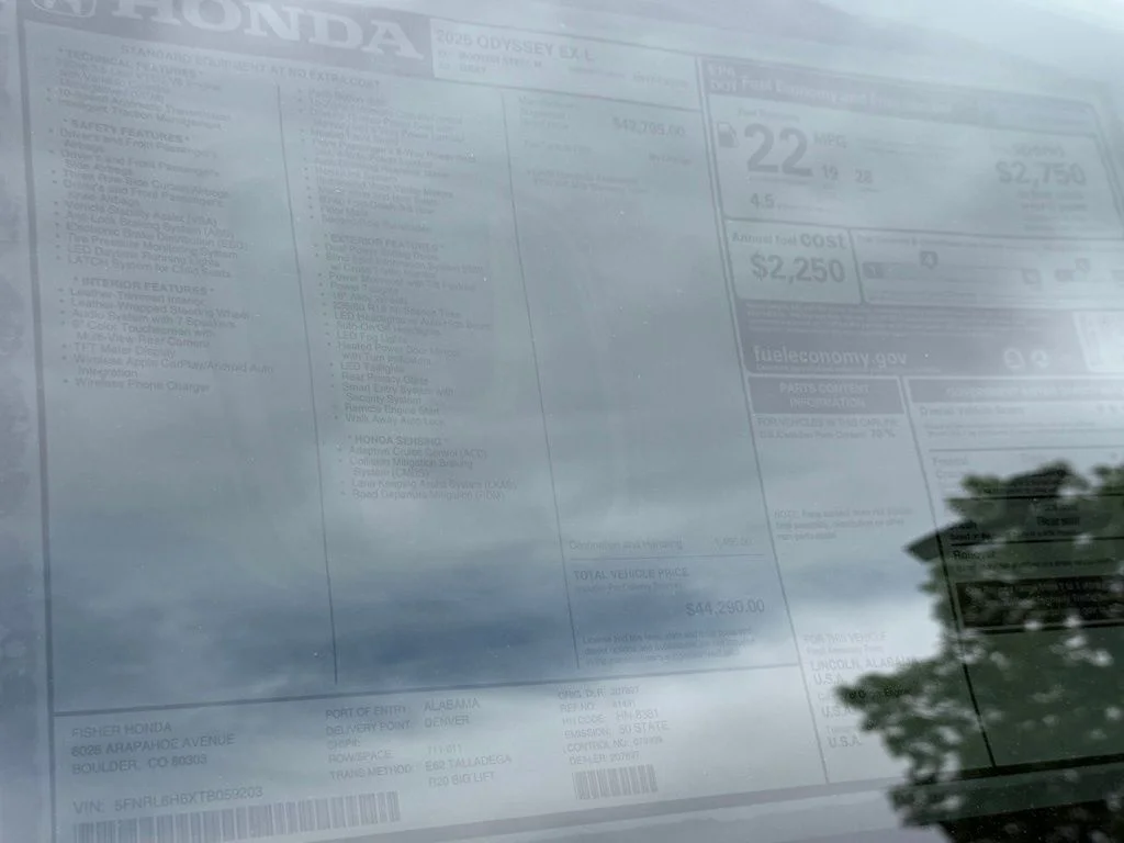 New 2026 Modern Steel Metallic Honda EX-L image 27