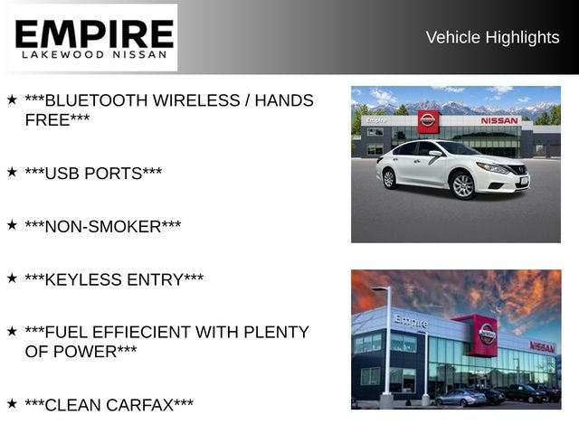 Used 2017 Nissan Altima S with VIN 1N4AL3AP6HN349483 for sale in Lakewood, CO