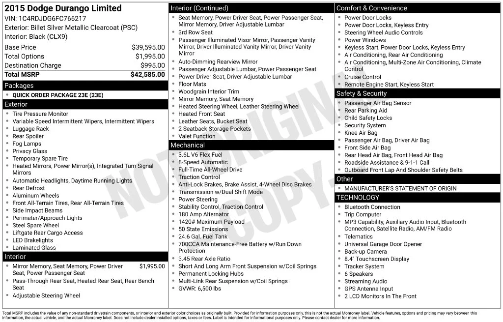 Used 2015 Silver Dodge Limited image 16