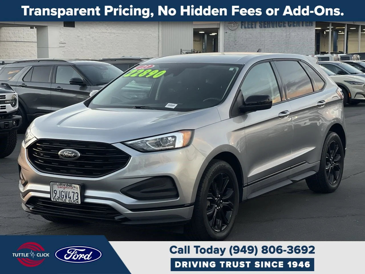 Used 2023 ICONIC SILVER MET Ford SE image 12