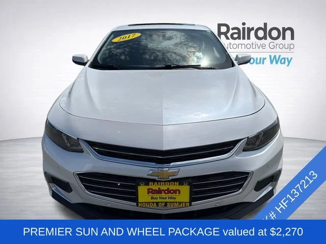 Used 2017 Chevrolet Malibu Premier with VIN 1G1ZH5SX8HF137213 for sale in Sumner, WA