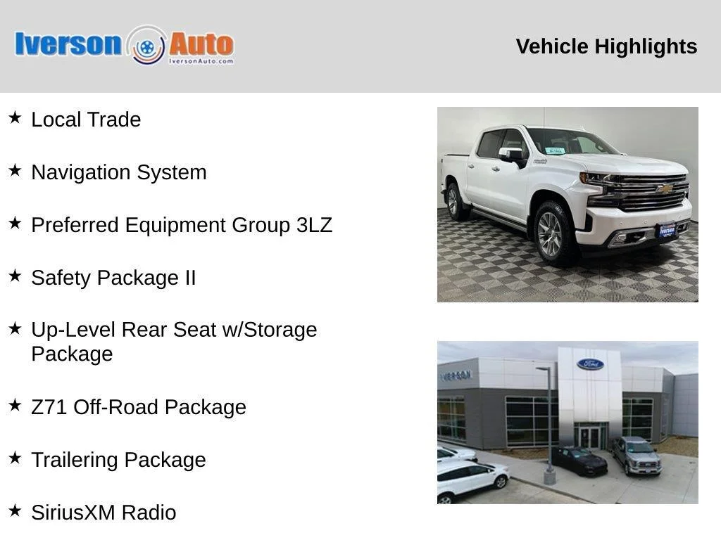 Used 2019 Iridescent Pearl Tricoat Chevrolet High Country image 2