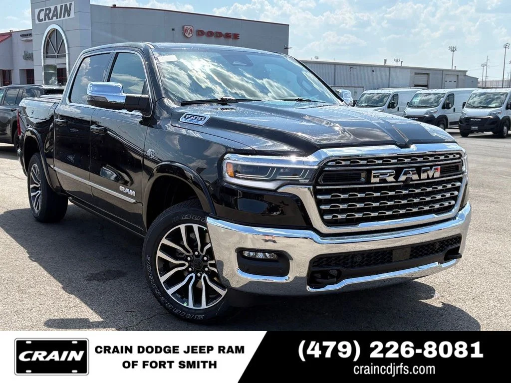 New 2027 Diamond Black Crystal Pearlcoat RAM Limited image 1