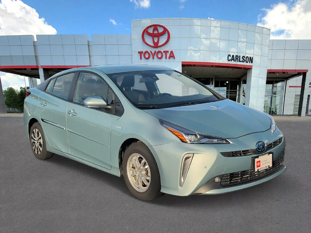 Certified 2021 Toyota Prius XLE with VIN JTDL9MFUXM3027523 for sale in Minneapolis, Minnesota