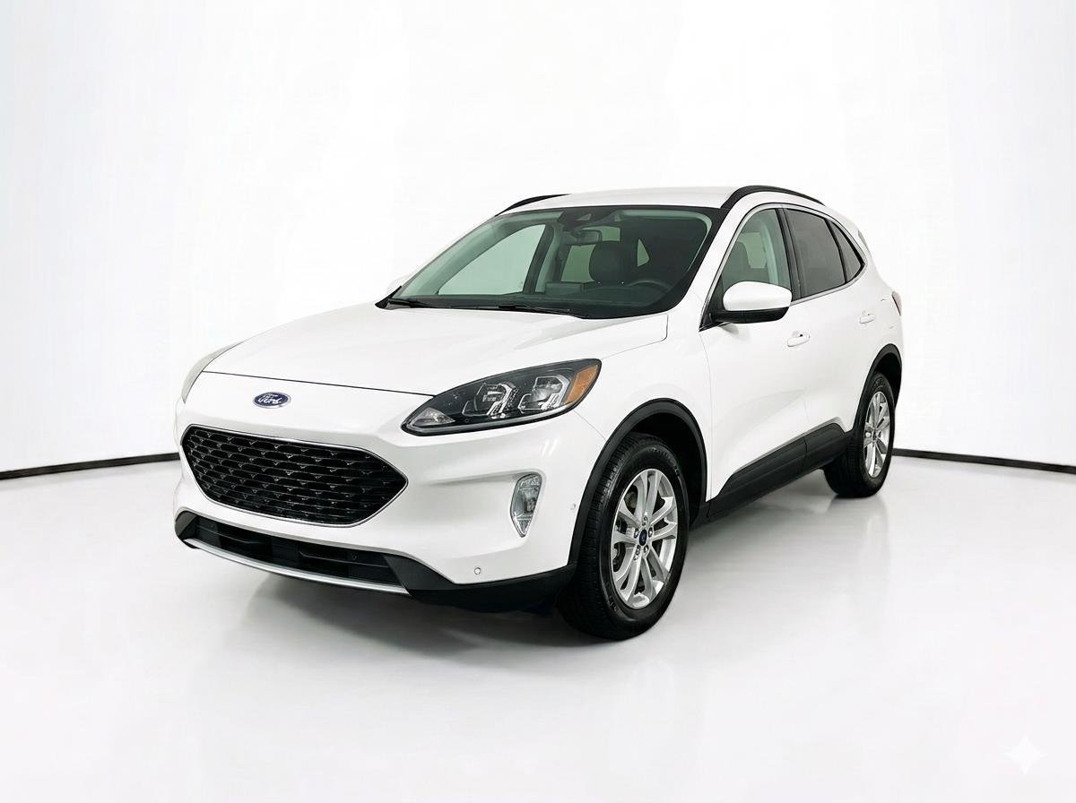 Used 2021 Star White Metallic Tri-Coat Ford Titanium image 1