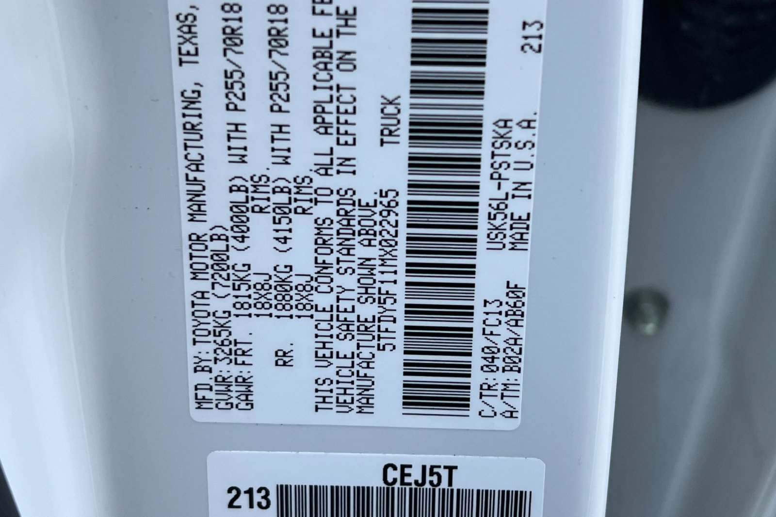 Certified Used 2021 Super White Toyota SR5 image 28