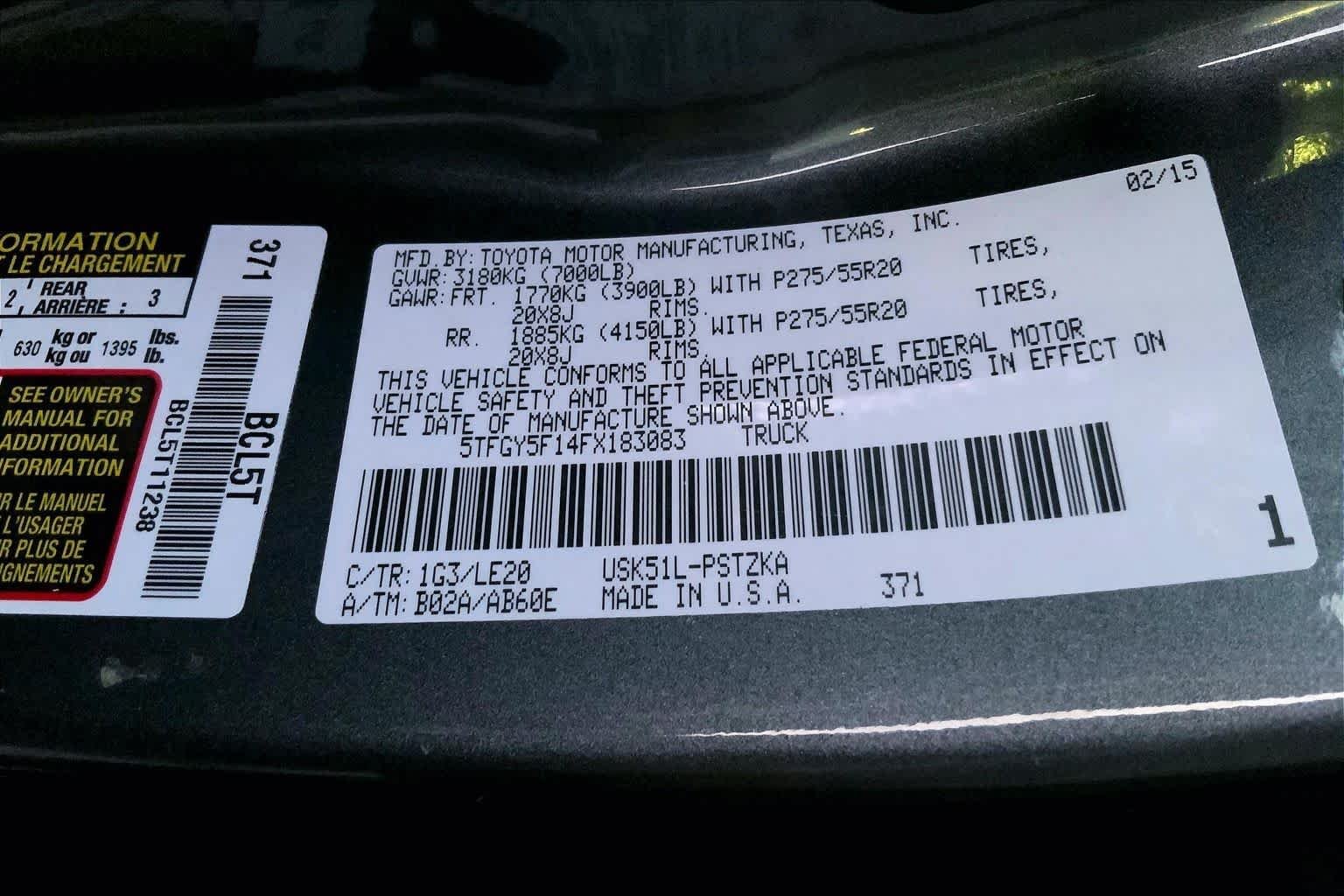 Used 2015 Magnetic Gray Metallic Toyota Platinum image 28