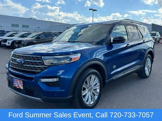 Used 2021 Blue Ford King Ranch image 1