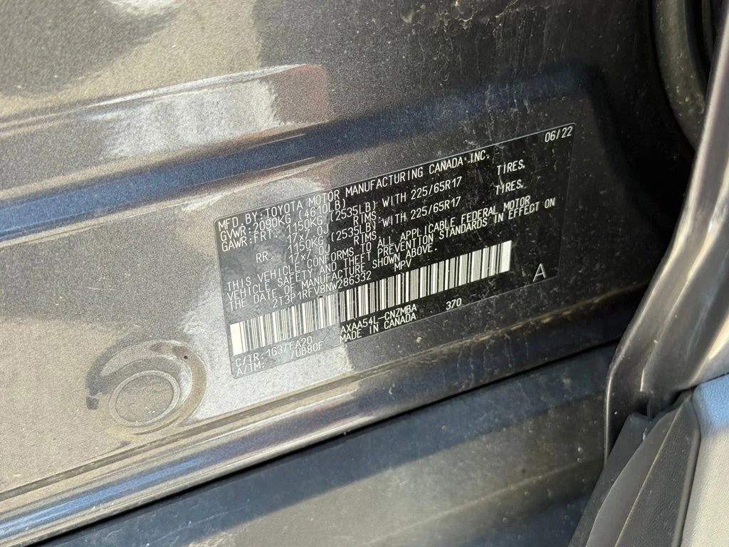 Used 2022 Gray Toyota XLE image 10