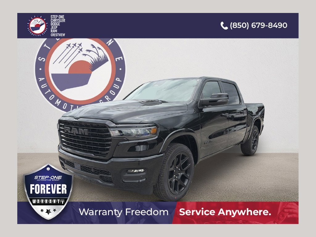 New 2026 Diamond Black Crystal Pearl-Coat Exterior Paint Ram Laramie image 1