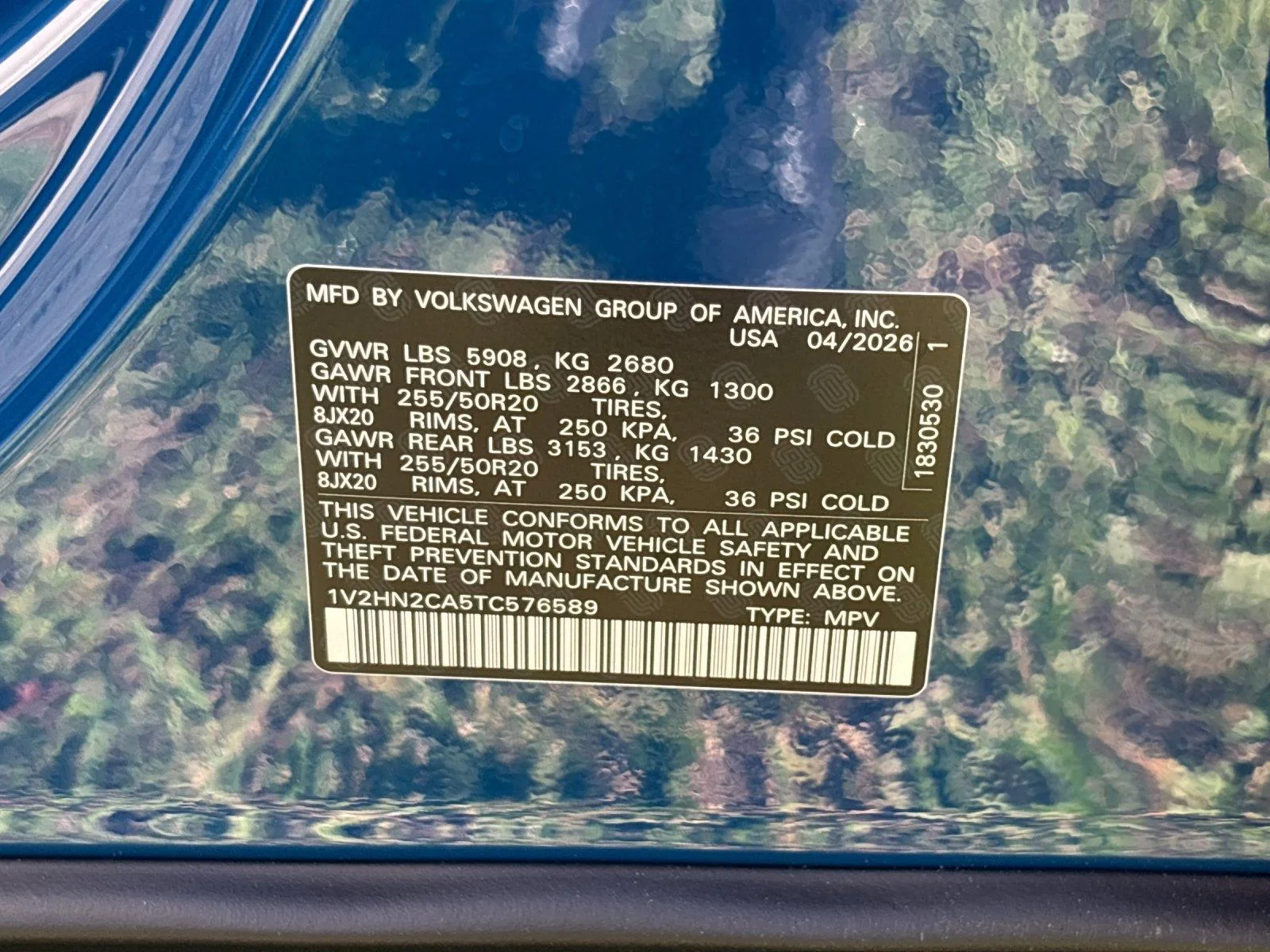 New 2026 Mountain Lake Blue Metallic Volkswagen 2.0T SE w/Technology image 12