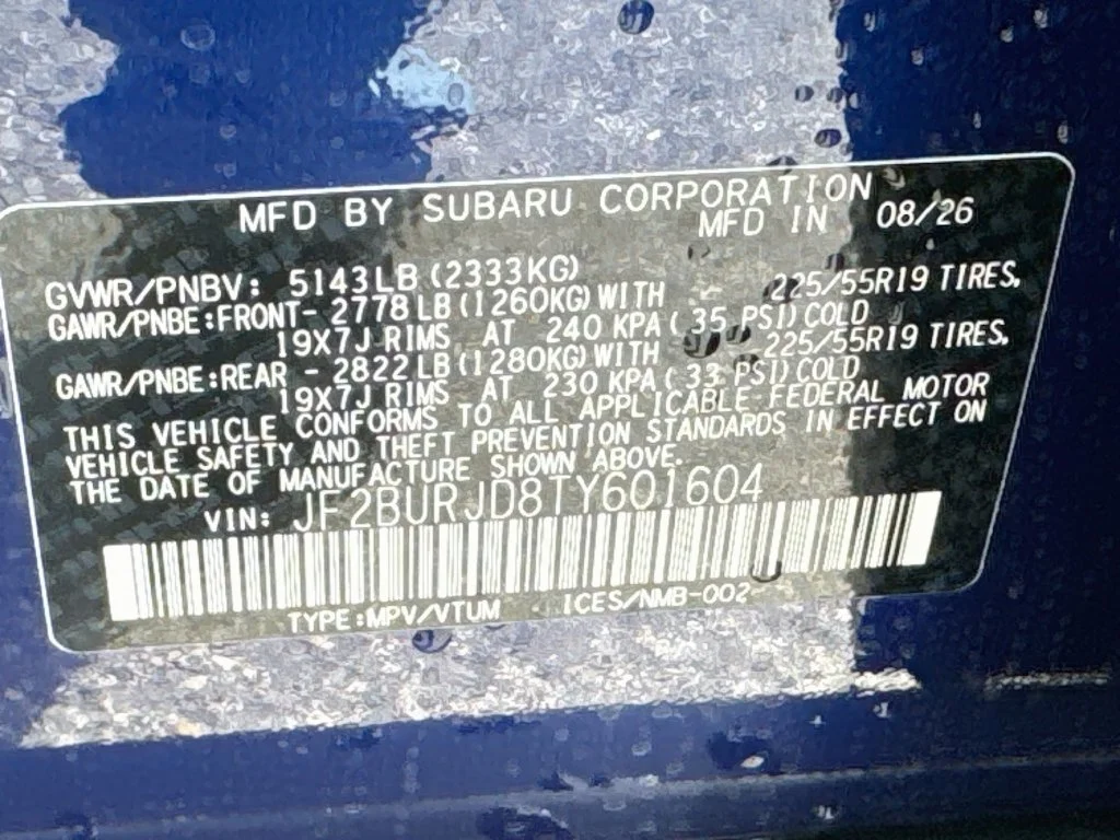 New 2026 Blue Subaru Touring XT image 43