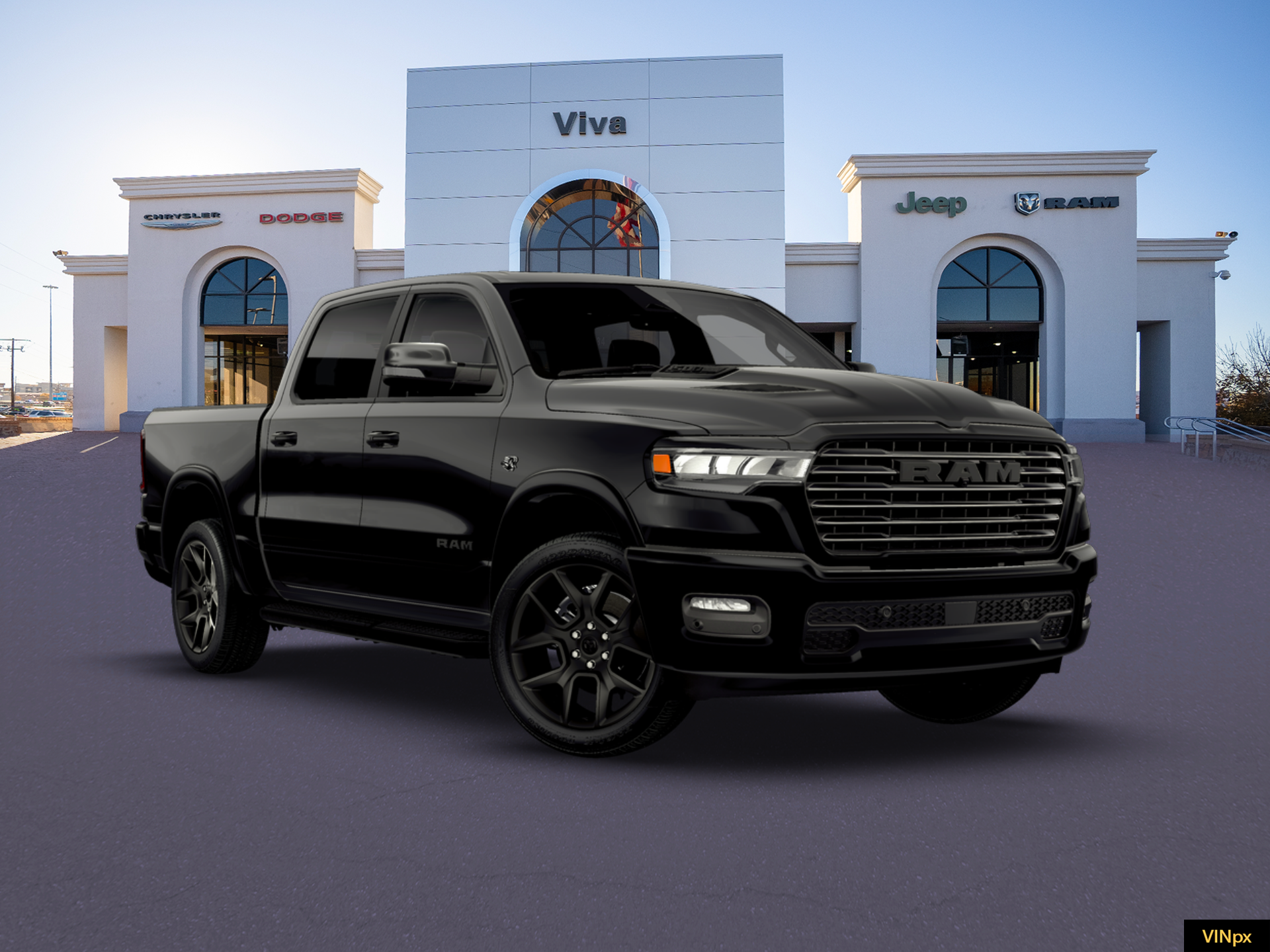 New 2026 Diamond Black Crystal Pearl-Coat Exterior Paint RAM Laramie image 11