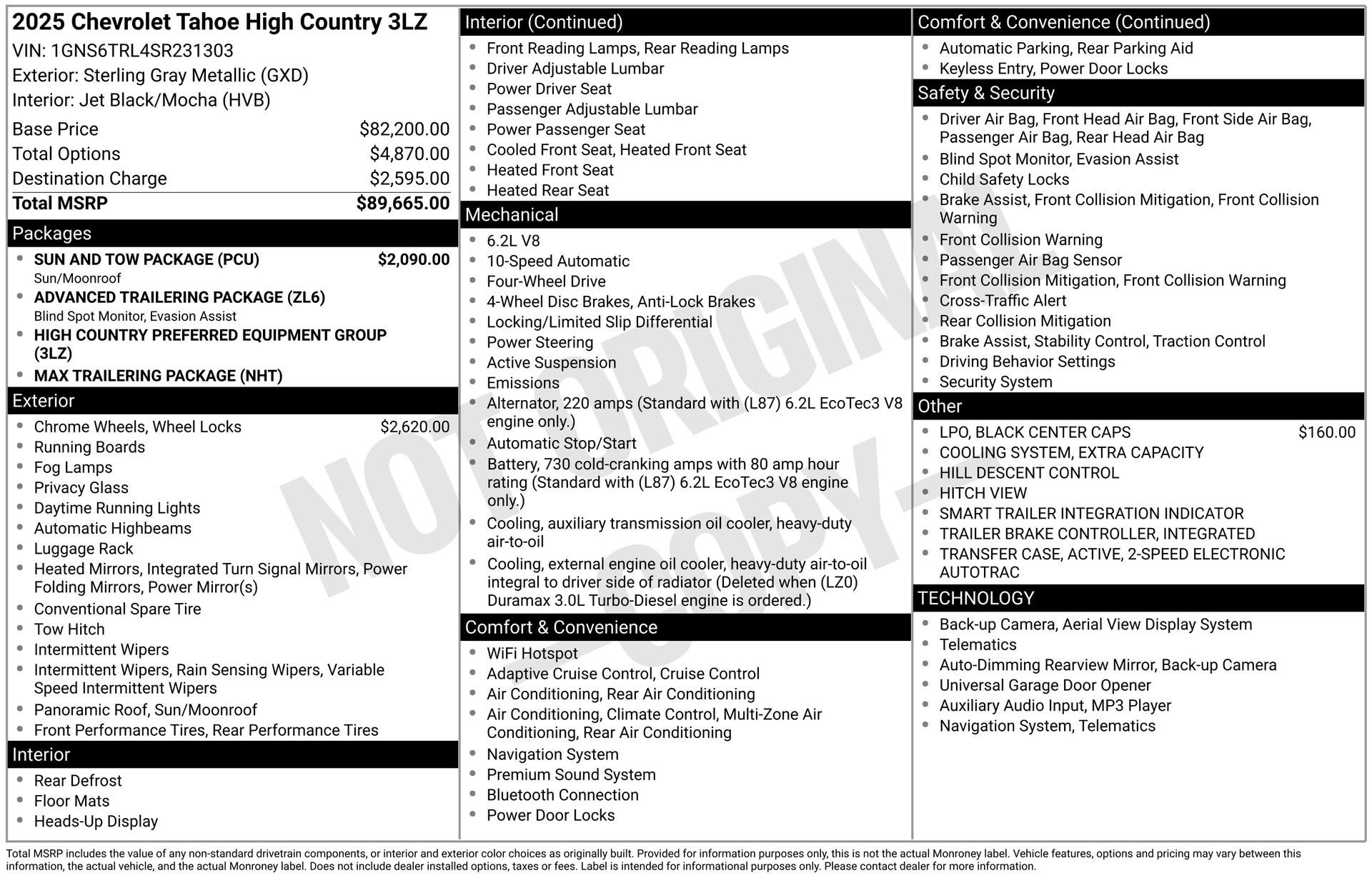 2025 CHEVROLET TAHOE - Image 3