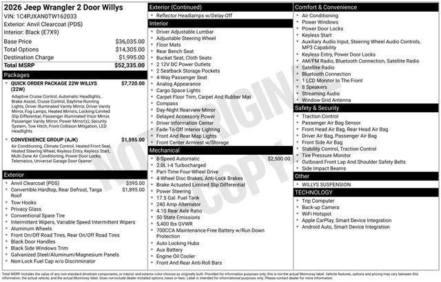 New 2026 Anvil Clear-Coat Exterior Paint Jeep Willys image 30