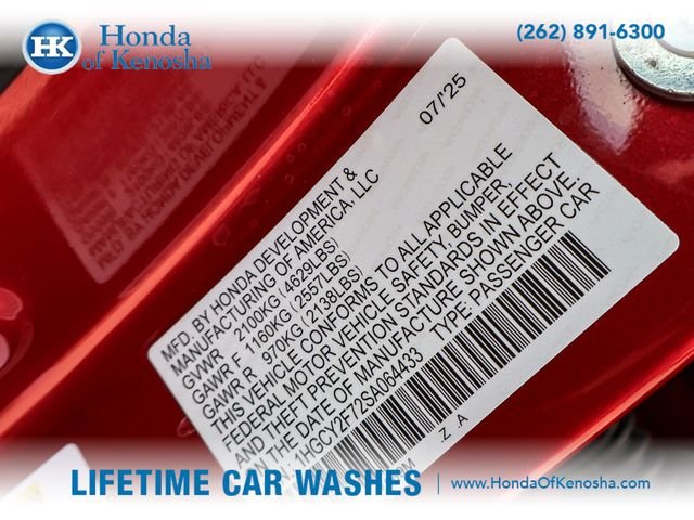 Certified Used 2025 Radiant Red Metallic Honda HYBRID SPORT-L image 28