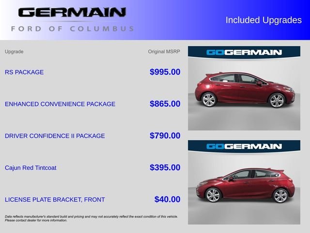 Used 2017 Cajun Red Tintcoat Chevrolet Premier image 36