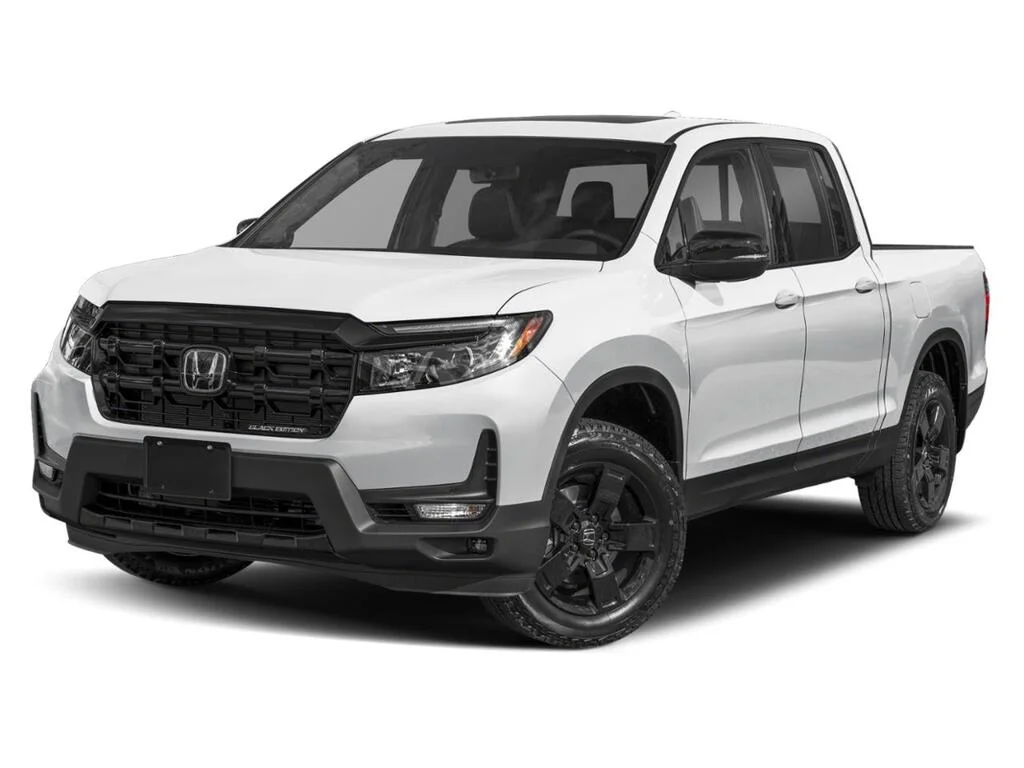 New 2026 Platinum White Pearl Honda Black Edition The truck that will work as hard as image 1