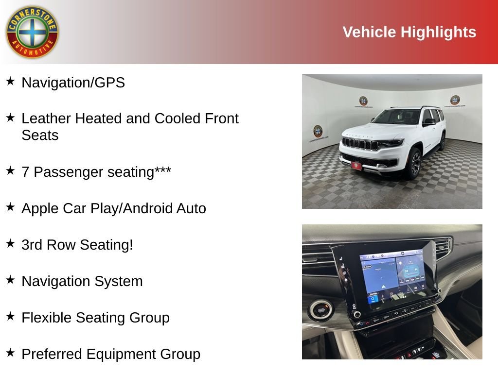 Used 2023 Jeep Wagoneer Series III with VIN 1C4SJVDP7PS558646 for sale in Elk River, Minnesota