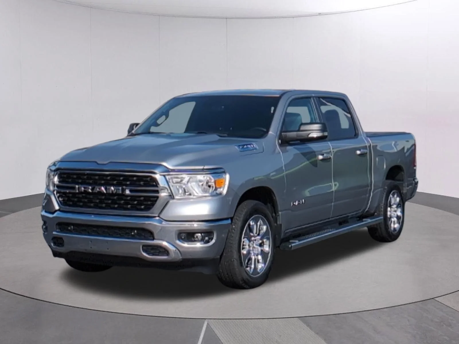Used 2022 Billet Silver Metallic Clearcoat Ram Big Horn image 1