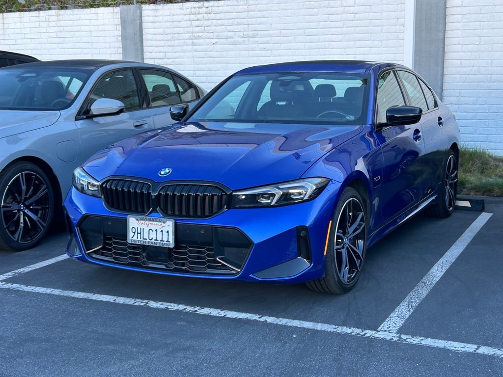 Certified Used 2023 Blue Metallic BMW 330e xDrive image 2