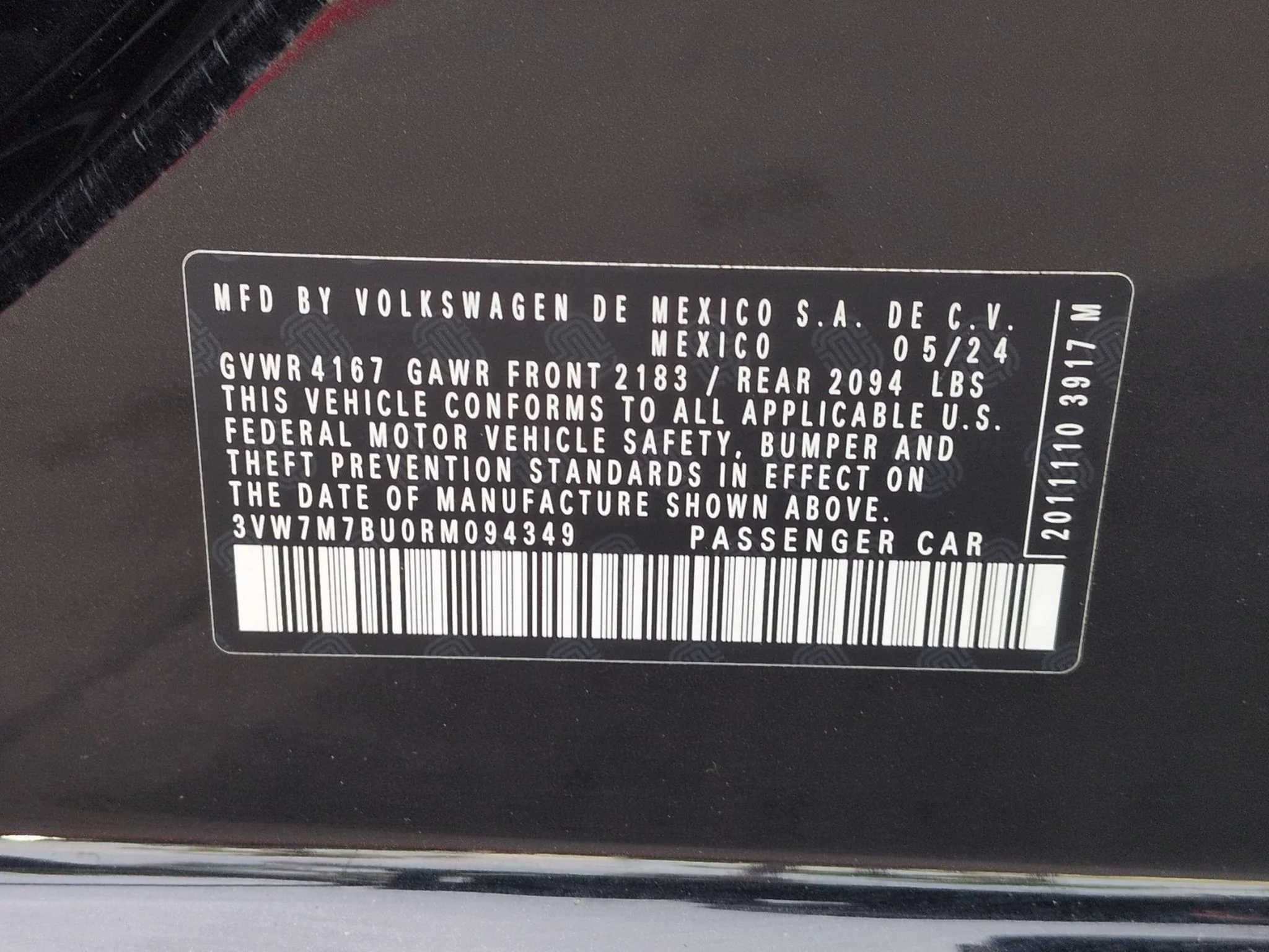 Used 2024 Deep Black Pearl Volkswagen SE w/Sunroof image 32