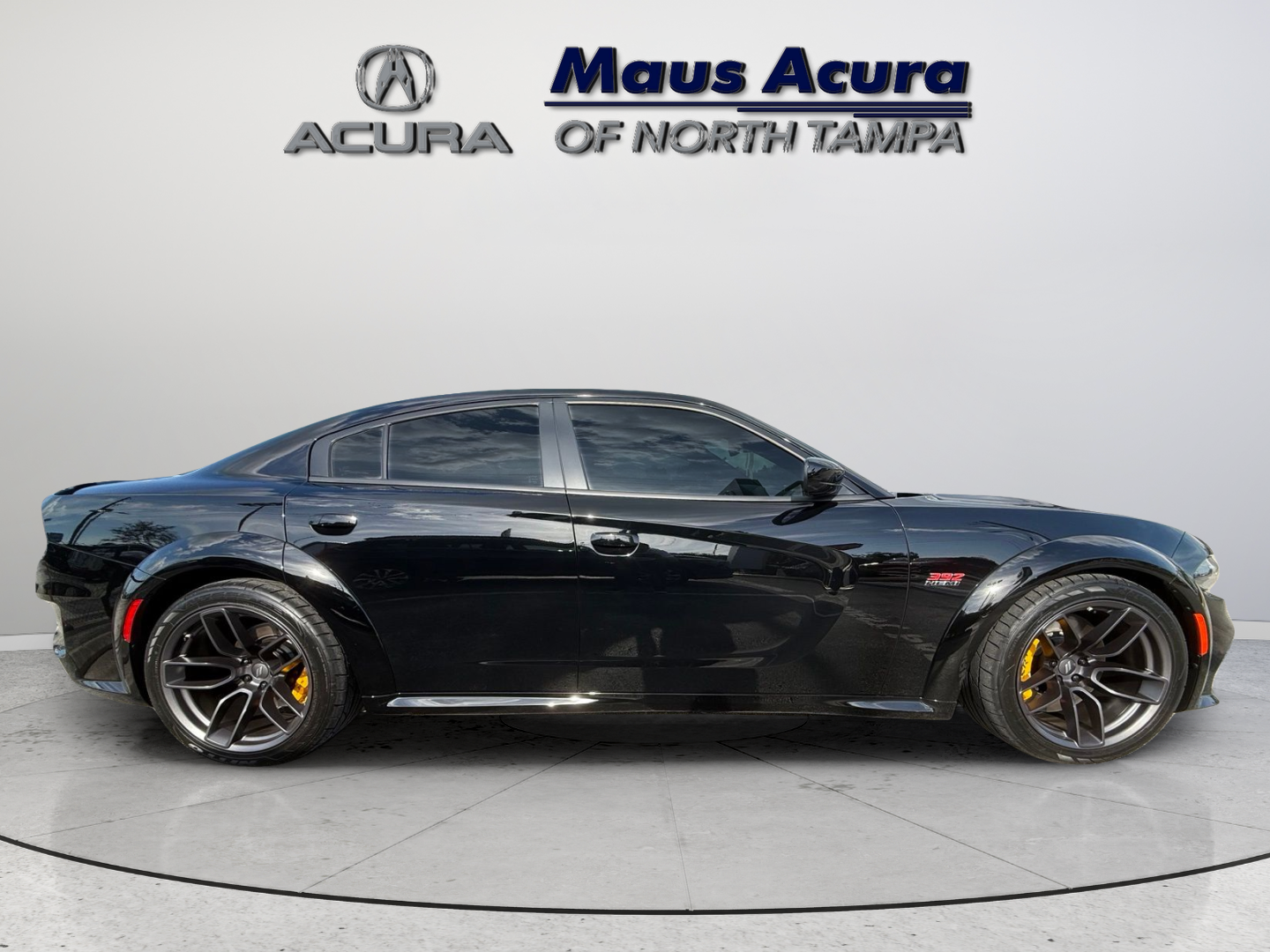 Used 2021 Pitch Black Clearcoat Dodge R/T Scat Pack Widebody image 8