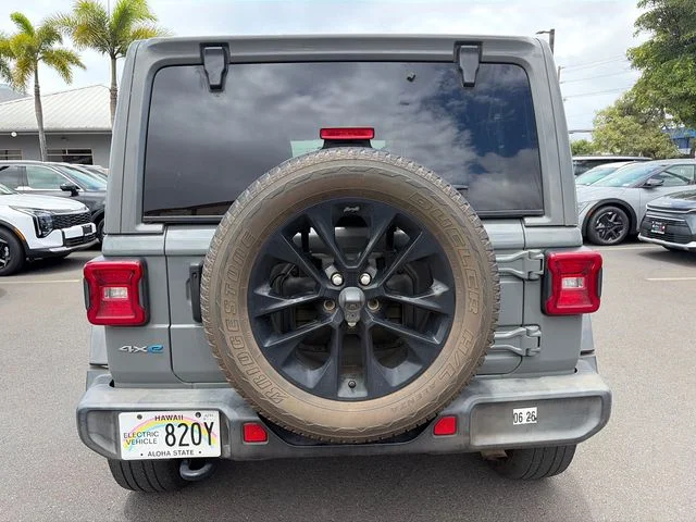 Used 2021 Gray Jeep Unlimited Sahara 4xe image 7