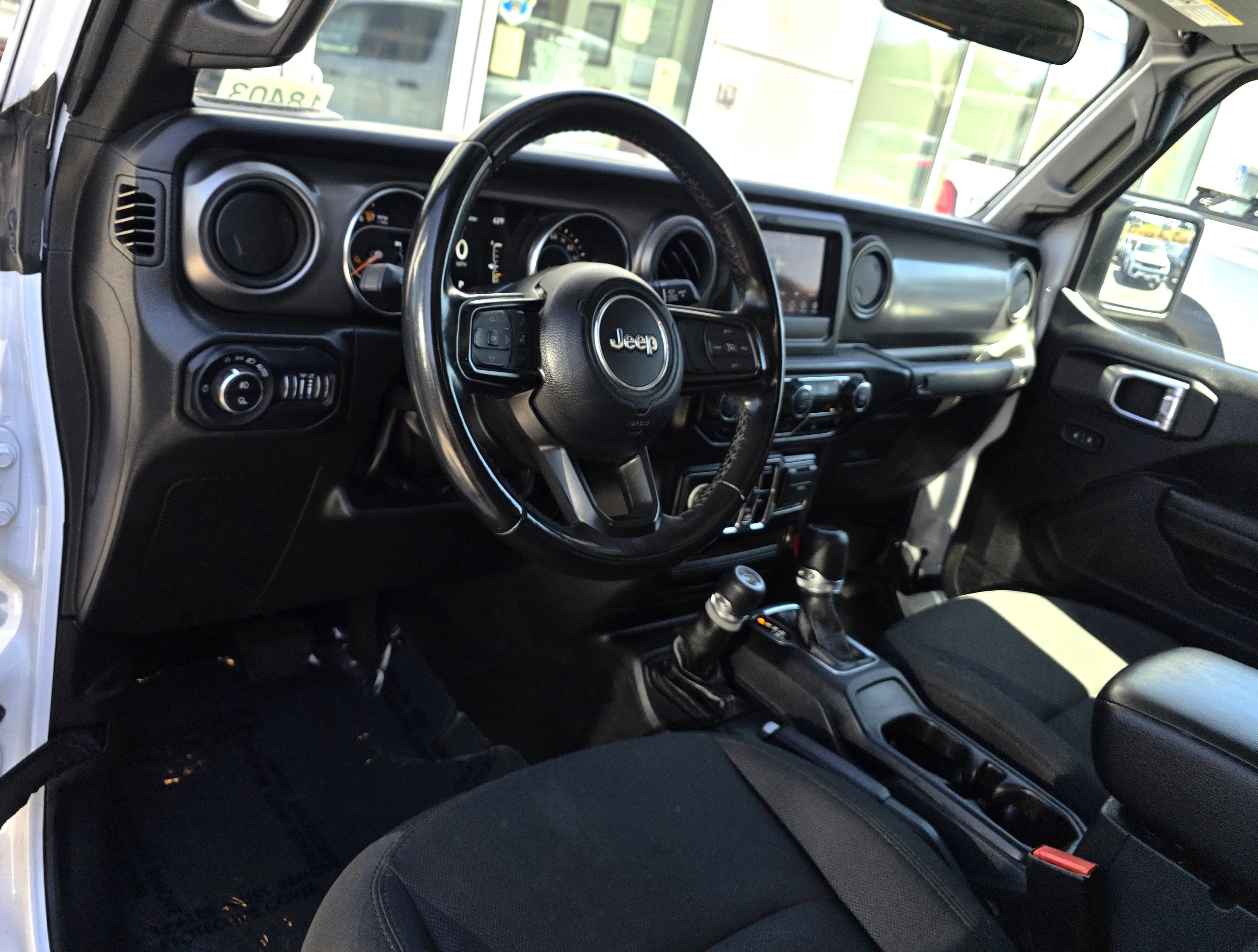 Used 2022 Bright White Clearcoat Jeep Sport image 10