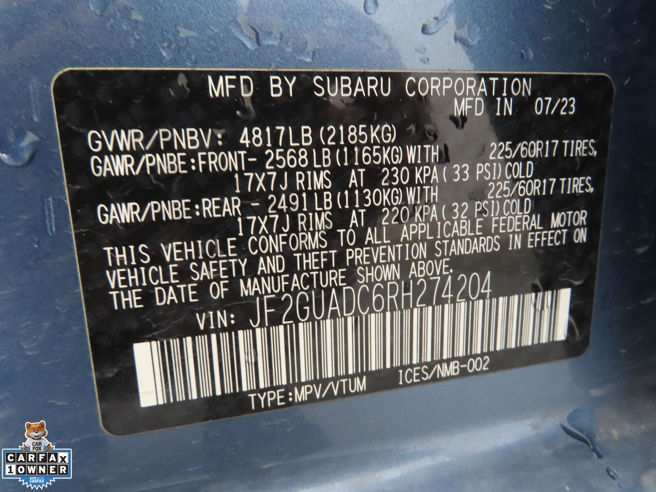 Used 2024 Blue Subaru Premium image 25