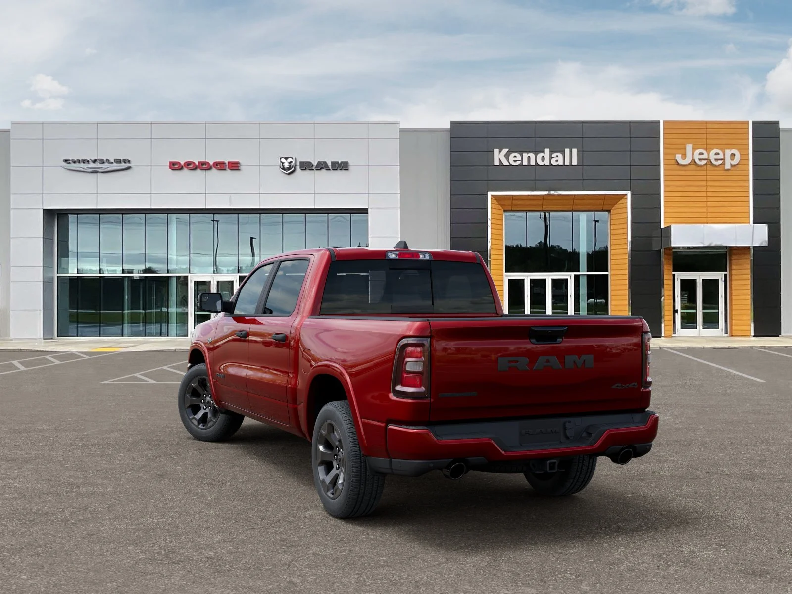 New 2026 Molten Red Pearl-Coat Exterior Paint RAM Big Horn/Lone Star image 29
