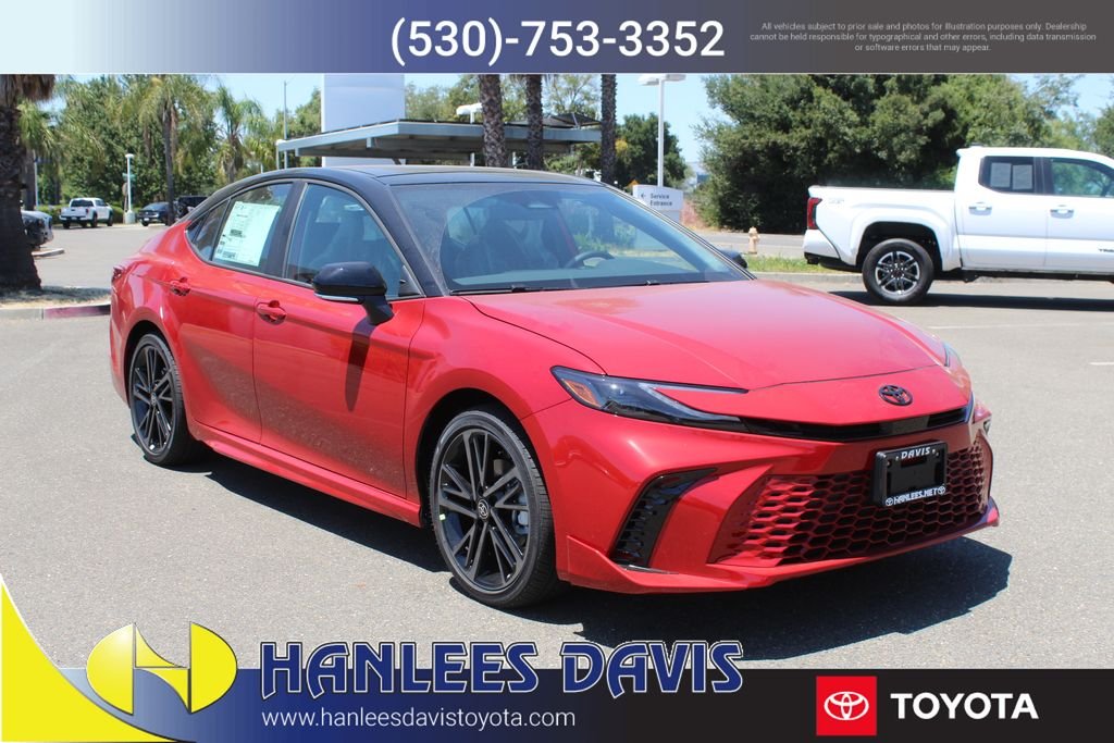 New 2026 Supersonic Red with Midnight Black Metallic roof Toyota XSE image 5