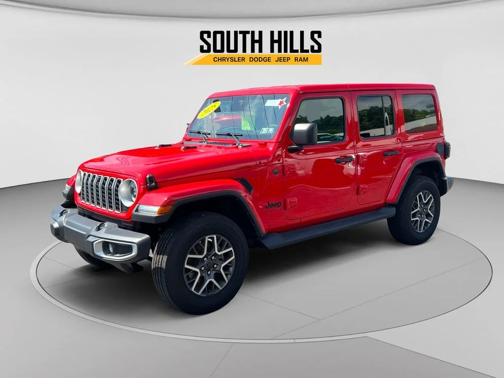 New 2025 Firecracker Red Clear-Coat Exterior Paint Jeep Sahara image 1