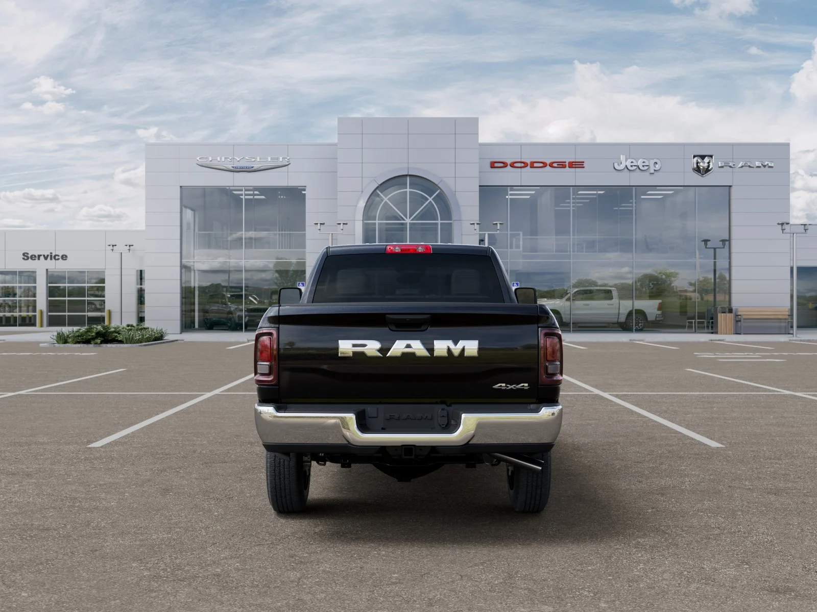 New 2027 Diamond Black Crystal Pearl-Coat Exterior Paint RAM Tradesman image 40