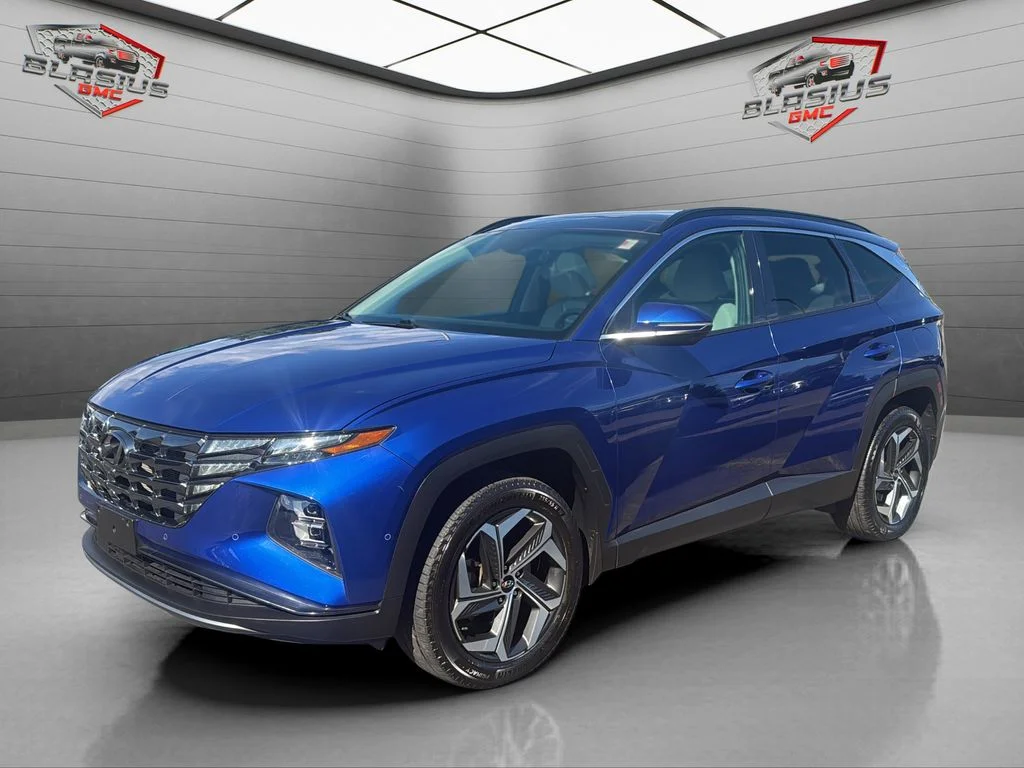 Used 2023 Blue Hyundai Limited image 1