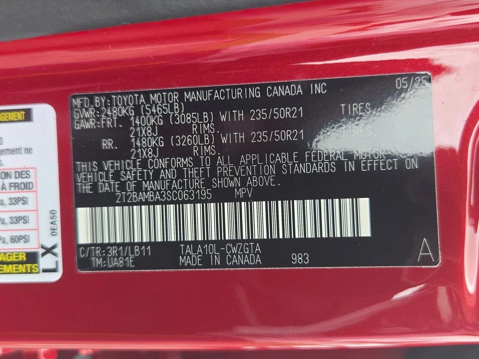 Certified Used 2025 Matador Red Mica Lexus RX 350 Premium Plus image 15