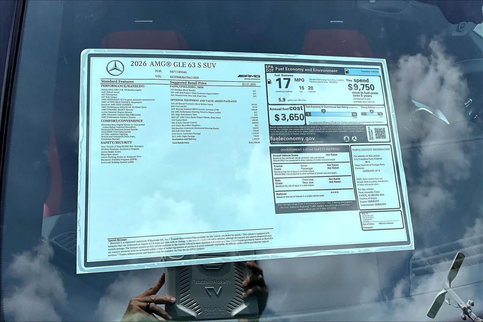 New 2026 Obsidian Black Metallic Mercedes-Benz AMG® GLE 63 S 4MATIC+ SUV image 22