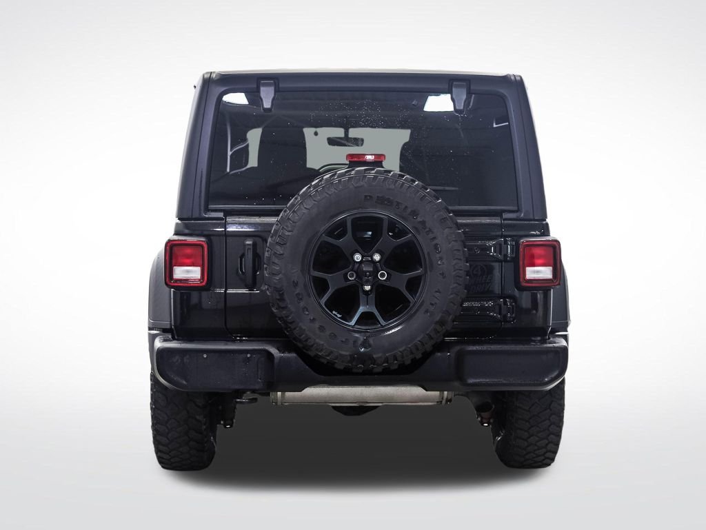 Used 2021 Black Clearcoat Jeep Unlimited Willys image 4