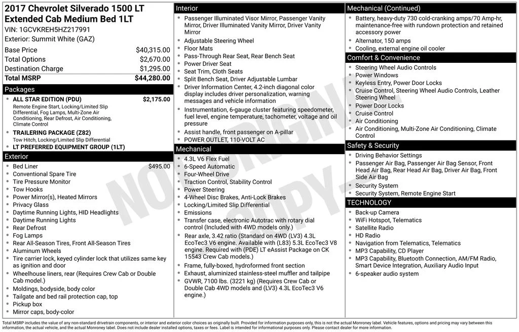 Certified Used 2017 Summit White Chevrolet LT image 9