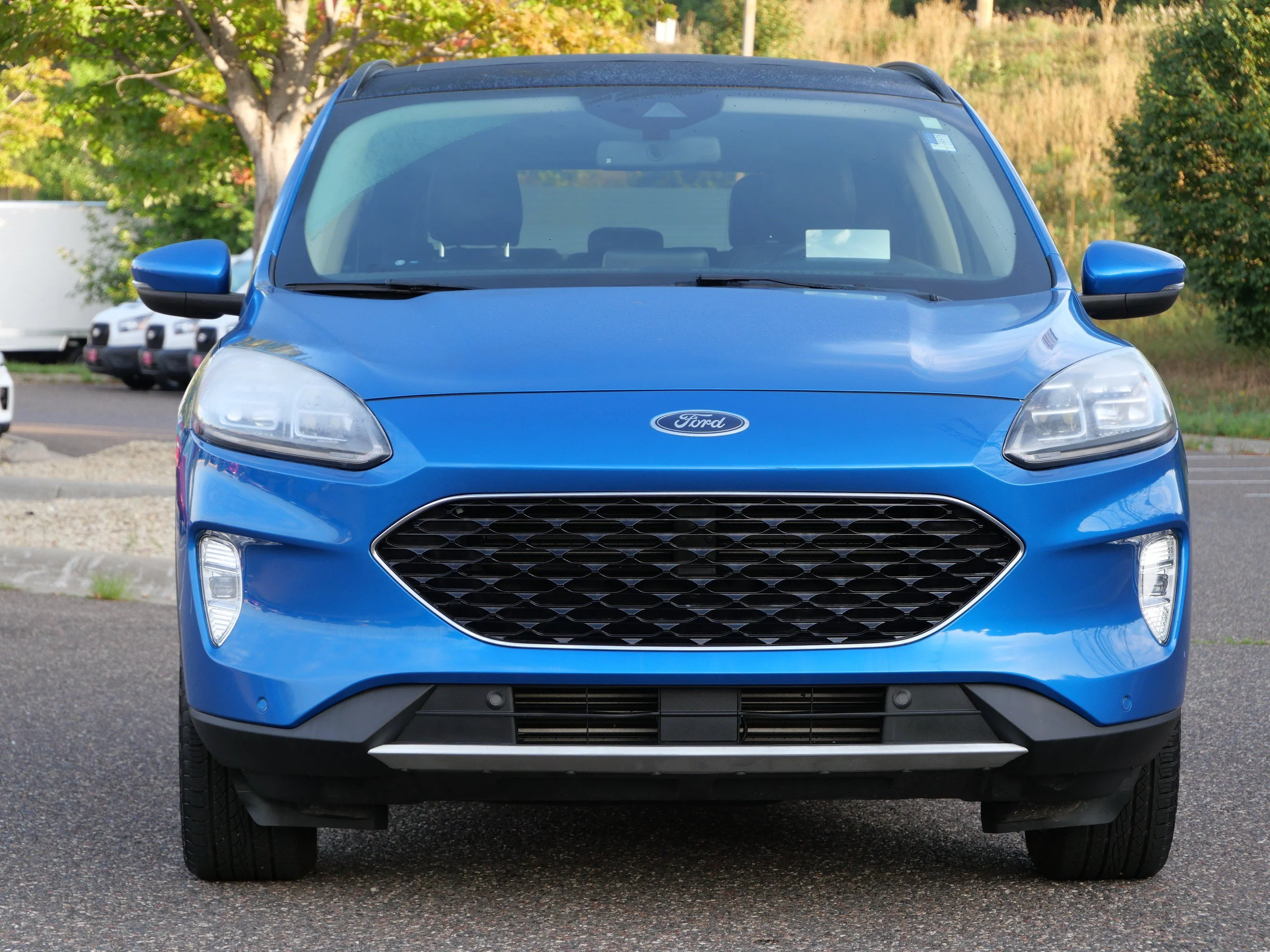Certified Used 2020 Velocity Blue Metallic Ford Titanium image 2