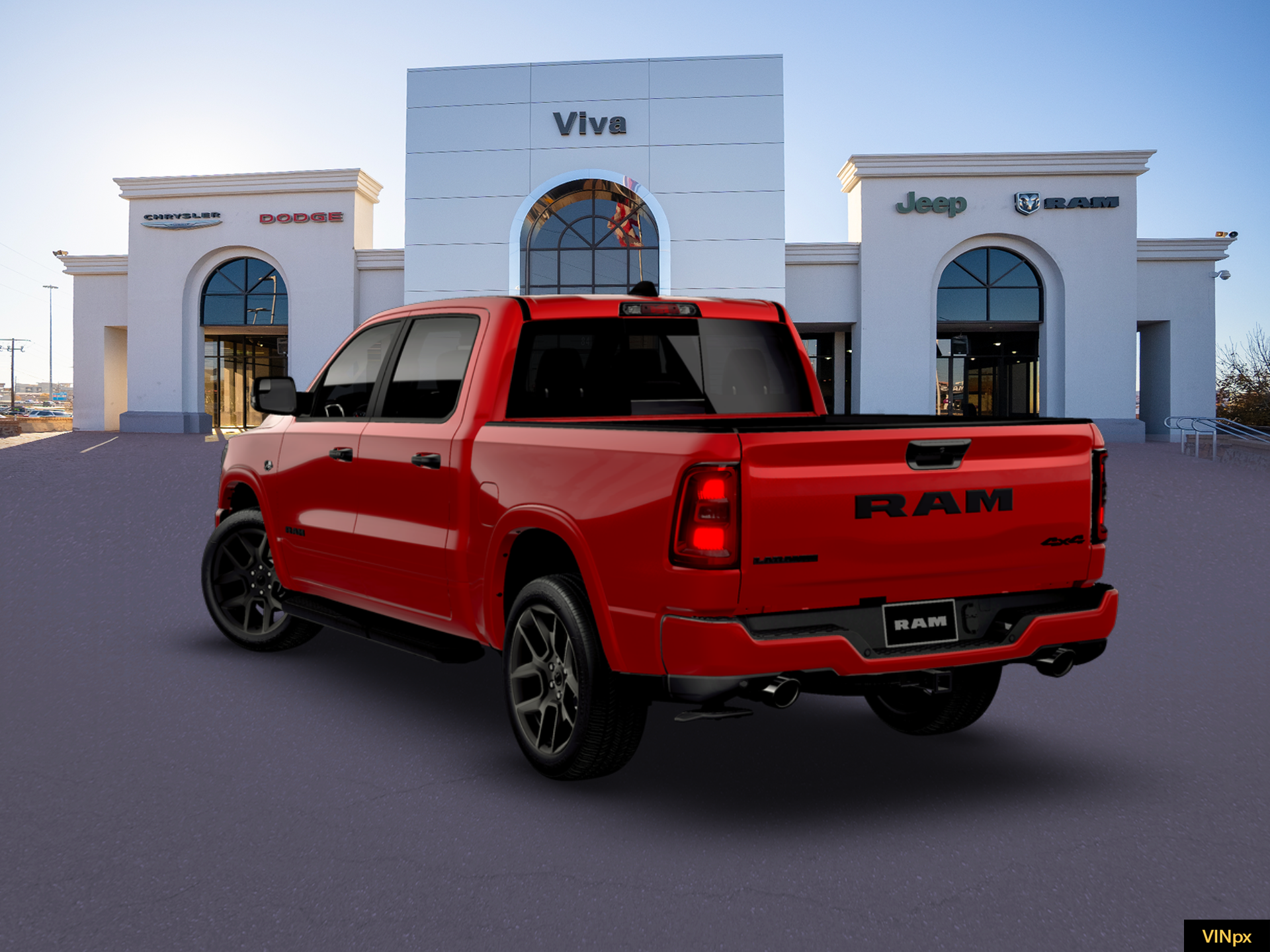 New 2026 Molten Red Pearl-Coat Exterior Paint RAM LARAMIE image 17