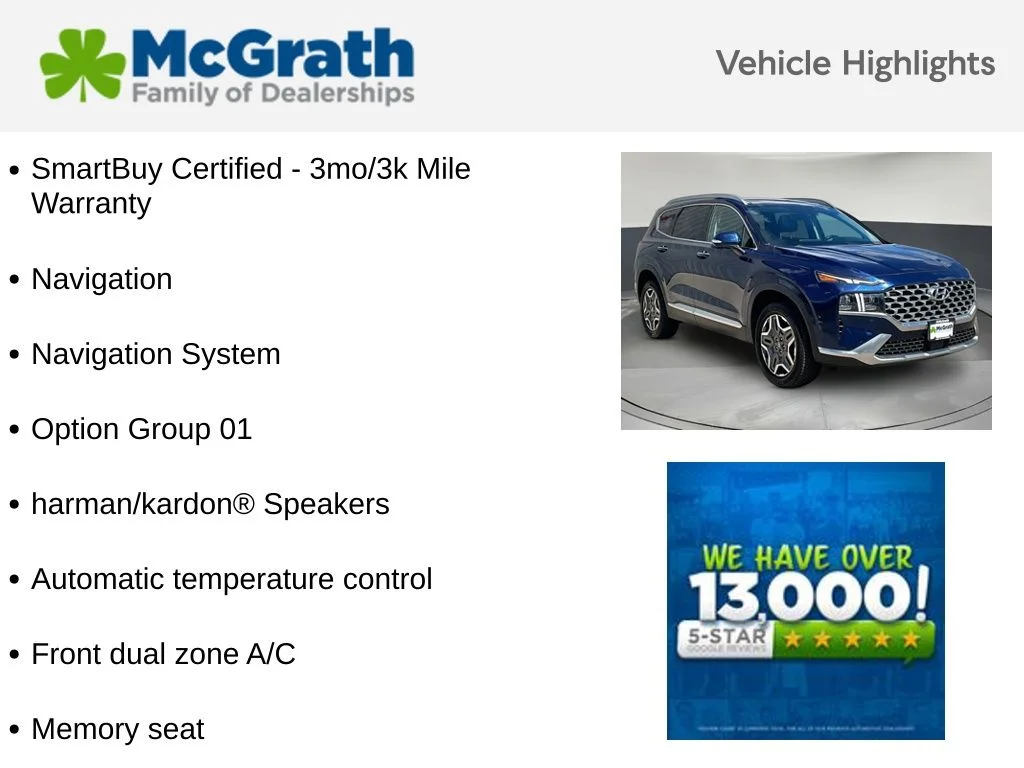 Used 2021 Blue Hyundai Limited image 6