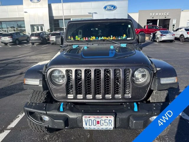 Used 2021 Gray Jeep Unlimited Rubicon 4xe image 2