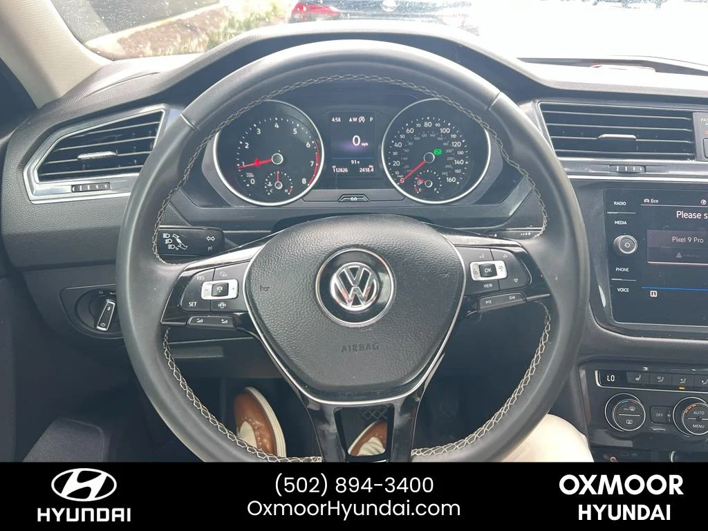 Used 2021 Deep Black Pearl Volkswagen SE R-Line Black image 7