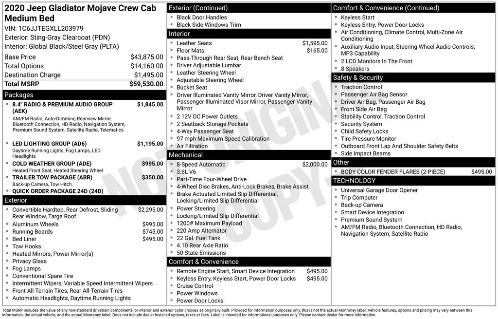 Used 2020 Gray Jeep Mojave image 30
