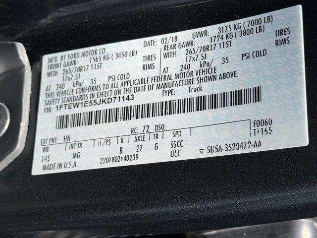 Used 2018 Guard Metallic Ford XLT image 10